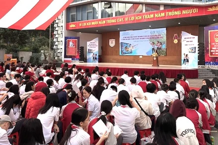 Quang cảnh Lễ phát động Cuộc thi Viết thư quốc tế UPU lần thứ 55.