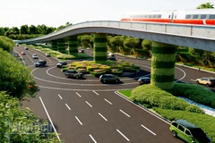 Mô phỏng dự án Tuyến tàu điện đô thị (tàu điện nhẹ - LRT) nối sân bay Phú Quốc tới Trung tâm Hội nghị APEC.