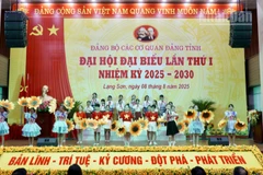 Đại hội Đại biểu lần thứ I, Đảng bộ các cơ quan Đảng tỉnh Lạng Sơn, nhiệm kỳ 2025-2030.