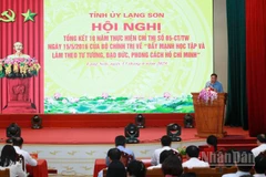 Hội nghị tổng kết 10 năm thực hiện Chỉ thị số 05-CT/TW của Tỉnh ủy Lạng Sơn.