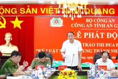 Phó Bí thư Tỉnh ủy An Giang Lâm Minh Thành phát biểu chỉ đạo.