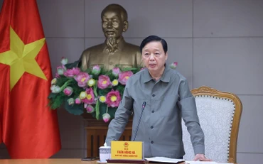 Phó Thủ tướng Chính phủ Trần Hồng Hà chủ trì cuộc họp. (Ảnh: VGP)