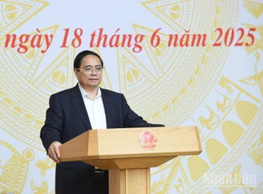 Thủ tướng Phạm Minh Chính phát biểu ý kiến tại Hội nghị. (Ảnh: TRẦN HẢI)