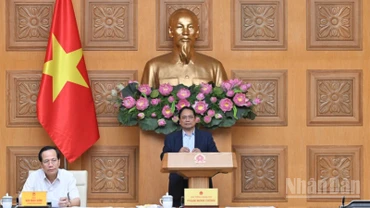 Thủ tướng Phạm Minh Chính chủ trì phiên họp. (Ảnh: Trần Hải)