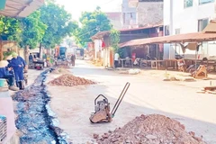 Phường Phan Đình Phùng (Thái Nguyên) thực hiện chỉnh trang, thoát nước ngõ phố trên địa bàn.