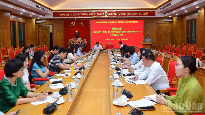 Quang cảnh hội nghị. (Ảnh: PHẠM CƯỜNG)