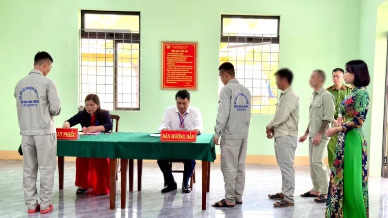Quảng Trị: 59 học viên cai nghiện thực hiện quyền bầu cử trong trật tự