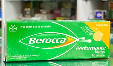 Sản phẩm thực phẩm bảo vệ sức khỏe Berocca Performance Mango của Công ty TNHH Bayer Việt Nam bị thu hồi Giấy tiếp nhận đăng ký bản công bố sản phẩm.