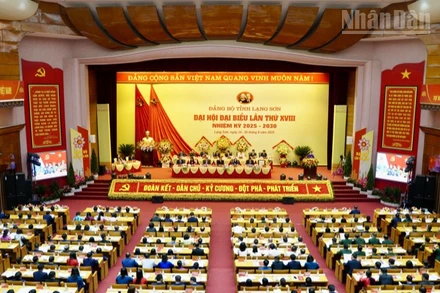 Quang cảnh phiên trù bị Đại hội đại biểu Đảng bộ tỉnh Lạng Sơn lần thứ 18, nhiệm kỳ 2025-2030.