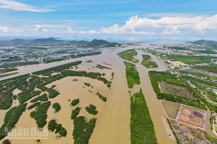 Đầm Đông Hồ nhìn từ trên cao xuống.