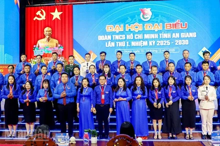 Ban Chấp hành Đoàn Thanh niên Cộng sản Hồ Chí Minh tỉnh An Giang khóa I, nhiệm kỳ 2025-2030 ra mắt Đại hội. 