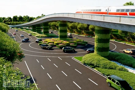 Mô phỏng dự án Tuyến tàu điện đô thị (tàu điện nhẹ - LRT) nối sân bay Phú Quốc tới Trung tâm Hội nghị APEC.