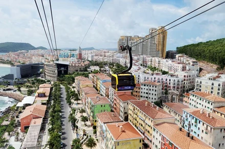 Cáp treo Hòn Thơm, đặc khu Phú Quốc.