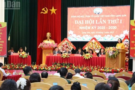 Đại hội lần thứ 1, nhiệm kỳ 2025-2030 Đảng bộ Mặt trận Tổ quốc Việt Nam tỉnh Lạng Sơn. 