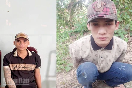 Nghi phạm Danh Tấn và Danh Quý. 