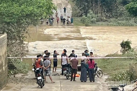 Hiện trường xảy ra sự việc. (Ảnh do người dân địa phương cung cấp).