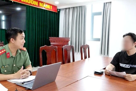 Đối tượng L.V.L làm việc tại cơ quan Công an.