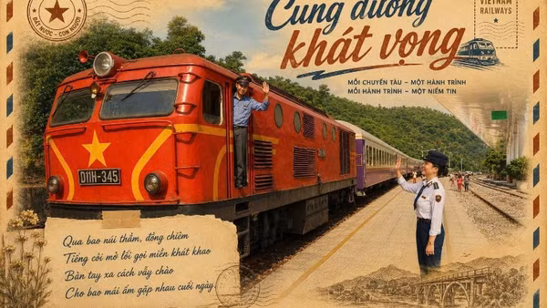 Hình ảnh trên bưu thiếp được lan tỏa tới người lao động.