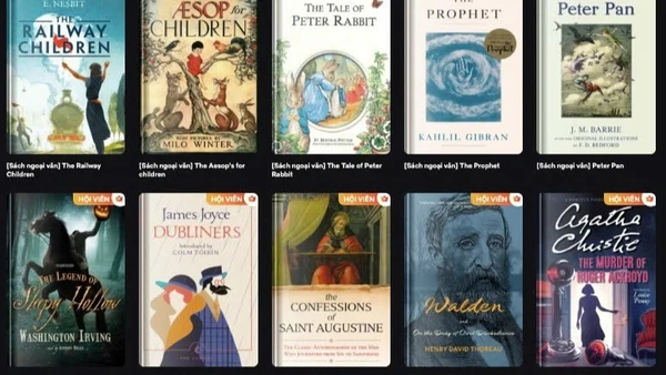 Một số tác phẩm nổi tiếng đang được ứng dụng tính năng đọc-dịch song song.
