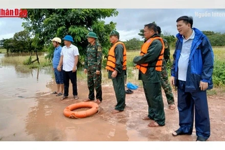 [Video] Bộ đội Biên phòng Đắk Lắk ứng phó mưa lũ vùng biên