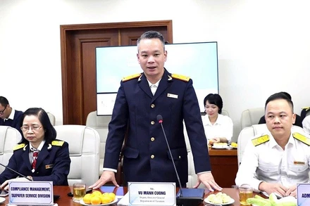 Phó Cục trưởng Vũ Mạnh Cường khẳng định việc trao đổi, chia sẻ thông tin giữa hai cơ quan thể hiện sự hợp tác chặt chẽ và liên tục giữa WB và ngành Thuế Việt Nam.