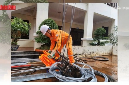 [Video] Khẩn trương khắc phục sự cố điện sau bão số 5