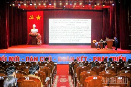 Quang cảnh lớp tập huấn.