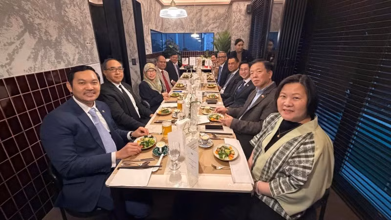 Đại sứ các nước thành viên ASEAN tại Hàn Quốc đã có buổi gặp gỡ cuối năm. (Ảnh do Đại sứ quán Việt Nam tại Hàn Quốc cung cấp)