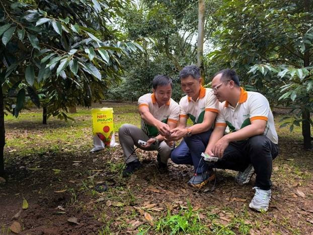 Phú Mỹ triển khai đo dinh dưỡng đất thông minh, ứng dụng công nghệ tiên tiến. nong2.jpg