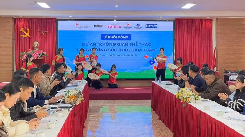 Toàn cảnh lễ khởi động dự án. (Ảnh: Plan International Việt Nam)
