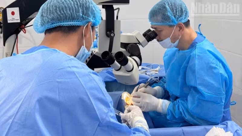 Bác sĩ phẫu thuật miễn phí cho bệnh nhân