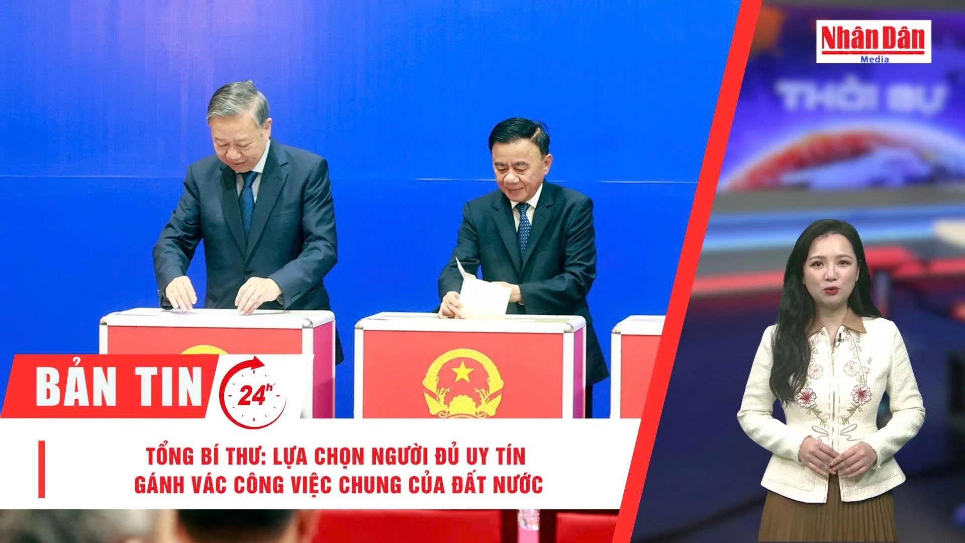 Lãnh đạo cấp cao thực hiện quyền bầu cử trong ngày hội toàn dân