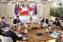 Hội nghị thượng đỉnh G7 ở thành phố Fasano, Puglia, miền nam Italia, ngày 13/6/2024. (Ảnh: Kyodo/TTXVN)