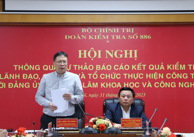 Giáo sư, Viện sĩ Châu Văn Minh phát biểu tại hội nghị. Giáo sư, Viện sĩ Châu Văn Minh phát biểu tại hội nghị.