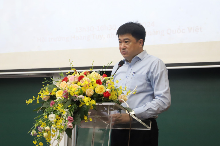 Phó Chủ tịch Viện Hàn lâm Khoa học và Công nghệ Việt Nam Chu Hoàng Hà phát biểu tại sự kiện.