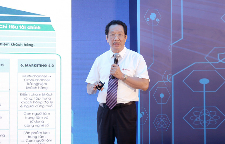 Ông Nguyễn Đoàn Kết, Phó Chủ tịch Hội đồng quản trị, Phó Tổng Giám đốc Công ty Cổ phần Bóng đèn phích nước Rạng Đông chia sẻ tại sự kiện. Ông Nguyễn Đoàn Kết, Phó Chủ tịch Hội đồng quản trị, Phó Tổng Giám đốc Công ty Cổ phần Bóng đèn phích nước Rạng Đông chia sẻ tại sự kiện.