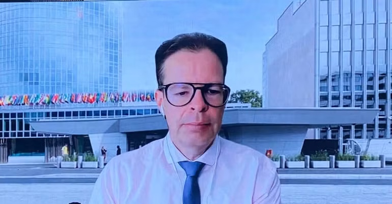 Ông Sacha Wunsch - Vincent, chuyên gia cao cấp của WIPO phát biểu tại hội thảo.