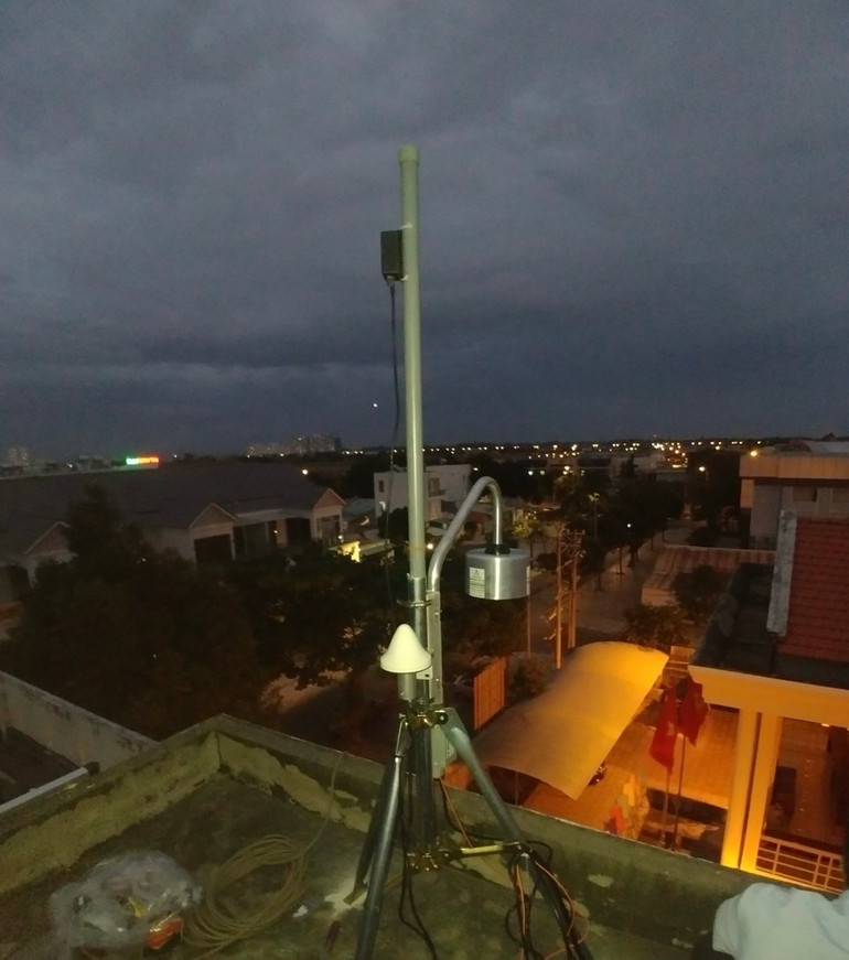 Thiết bị cảnh báo sét lắp đặt tại thành phố Vũng Tàu.