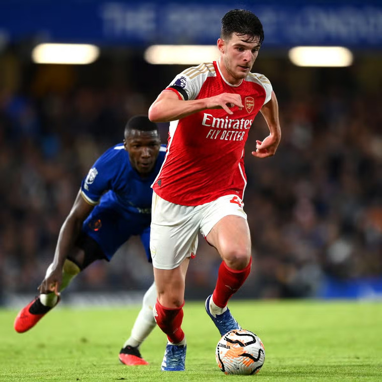 Rice trở lại là tin vui với các cổ động viên Arsenal. (Ảnh: Getty)