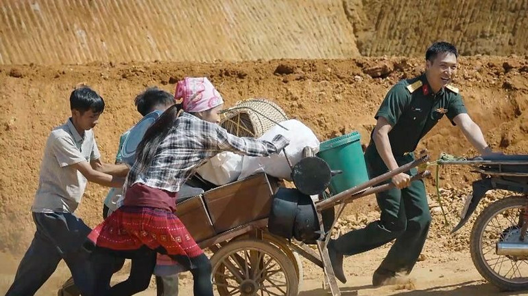 Hình ảnh trong phim truyền hình “Không thời gian”. (Ảnh: VTV)