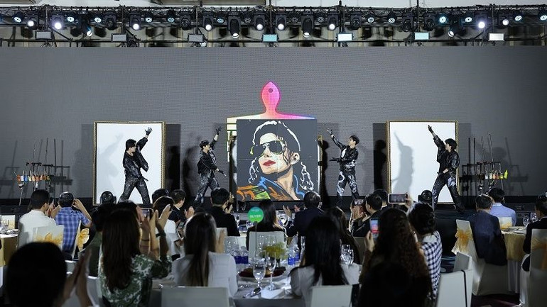 Một tiết mục nghệ thuật tại sự kiện Korea Travel Mart 2025. (Ảnh: Tổng cục Du lịch Hàn Quốc) Một tiết mục nghệ thuật tại sự kiện Korea Travel Mart 2025. (Ảnh: Tổng cục Du lịch Hàn Quốc)