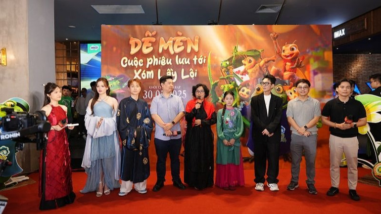 “Dế Mèn: Cuộc phiêu lưu tới xóm Lầy Lội" là bộ phim 100% “made in Việt Nam”. (Ảnh: ĐOÀN PHIM CUNG CẤP)