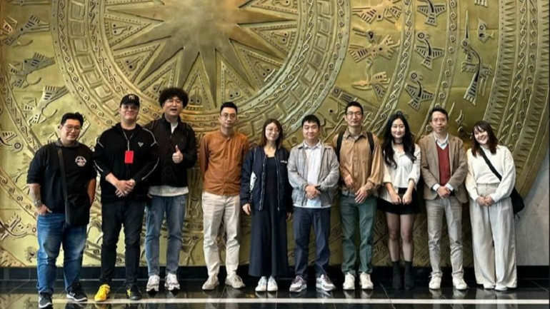 Đoàn công tác của Riot thăm quan và làm việc với VTVcab. (Ảnh: Ban tổ chức)