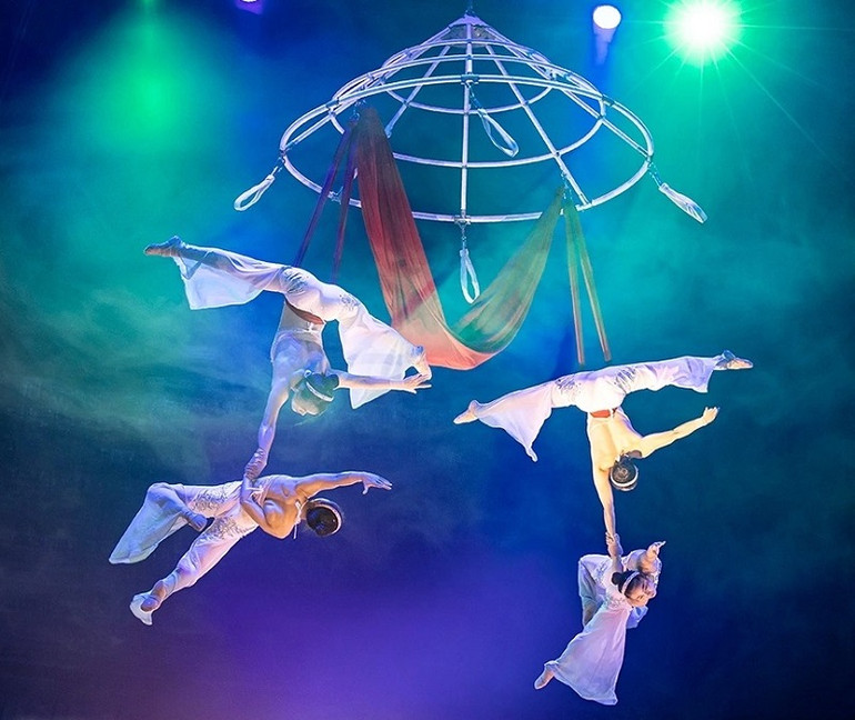 Tiết mục của Việt Nam được đánh giá cao vì thể hiện được các động tác khó với kỹ thuật điêu luyện. (Ảnh: Liên đoàn Xiếc Việt Nam cung cấp)
