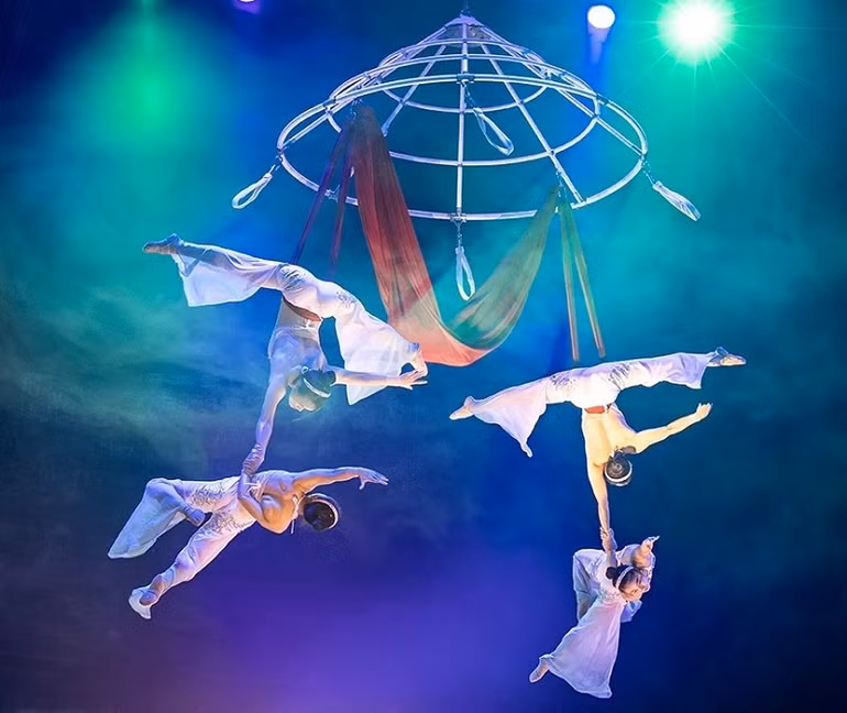 Tiết mục của Việt Nam được đánh giá cao vì thể hiện được các động tác khó với kỹ thuật điêu luyện. (Ảnh: Liên đoàn Xiếc Việt Nam cung cấp)