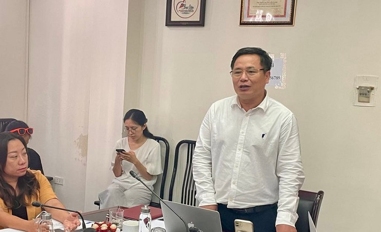 Tiến sĩ Nguyễn Anh Tuấn phát biểu tại Hội thảo.