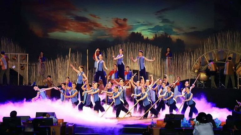 Phần dự thi của Trung tâm Văn hóa tỉnh Bình Dương. (Ảnh: Ban tổ chức)