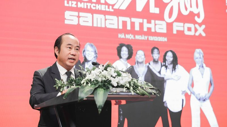 Phó Giám đốc Sở Văn hóa, Thể thao và Du lịch Lâm Đồng Trần Thanh Hoài phát biểu. (Ảnh: HÒA NGUYỄN)