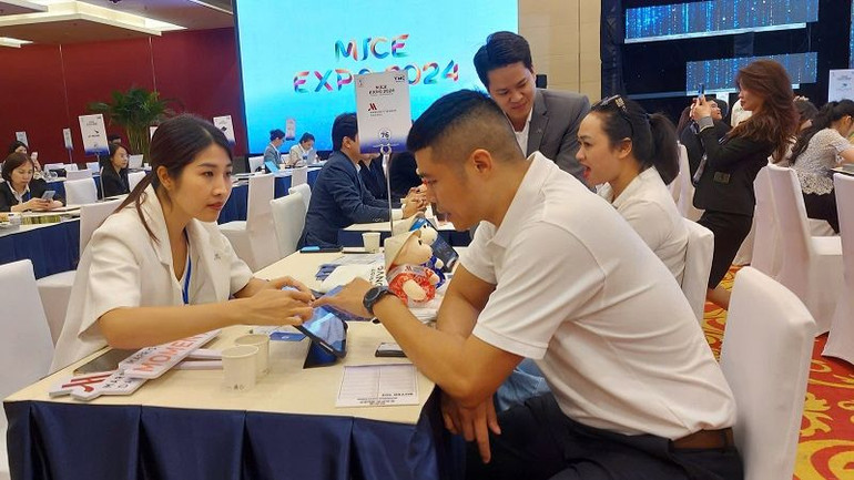 Hoạt động xúc tiến thương mại diễn ra sôi nổi tại MICE EXPO 2024.