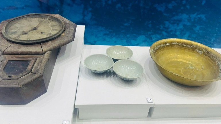 Một số hiện vật trưng bày tại Triển lãm.